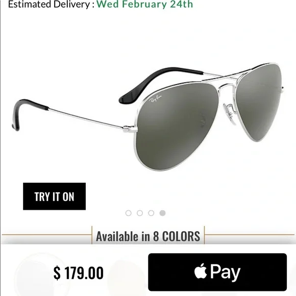 Ray Ban Aviator Mirror sunglasses 100% authentic - Picture 8 of 14